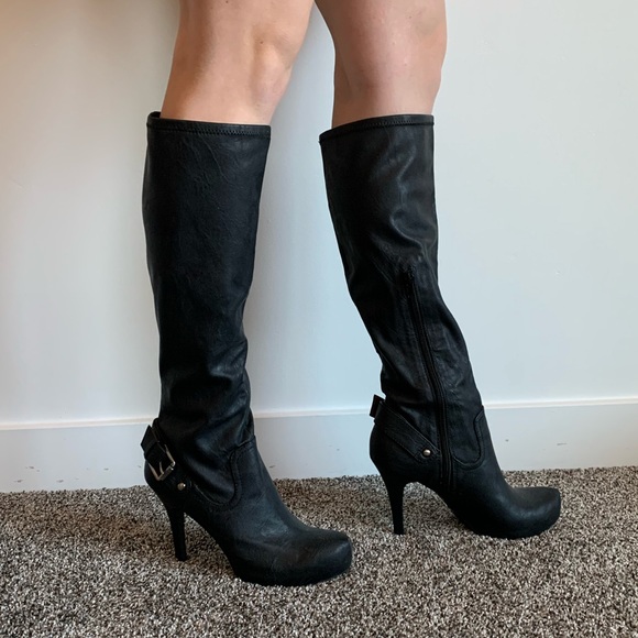 BCBG Max Azria Black Stiletto Boots - Picture 6 of 8